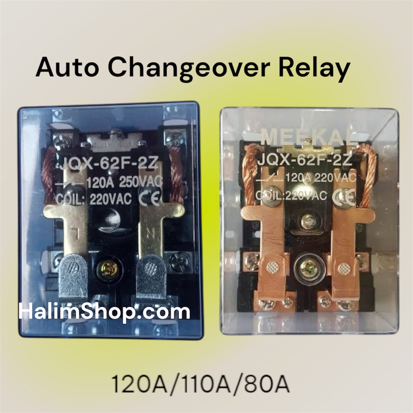 Auto Changeover Relay 220V AC JQX-62F-2Z
