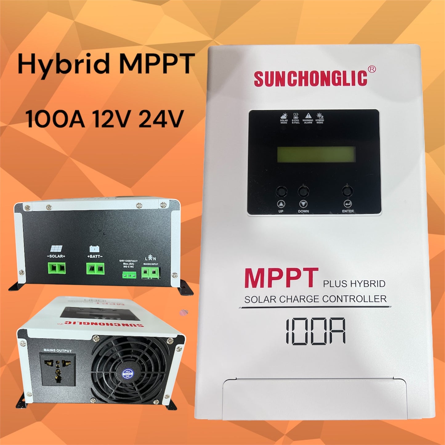 Sunchonglic MPPT 100A imported High Quality 12V, 24V