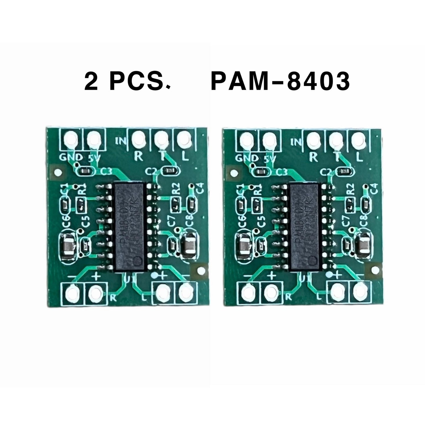 2 Pcs Amplifire module - PAM8403 2 Channels 2x3W Mini Digital Audio Amplifier