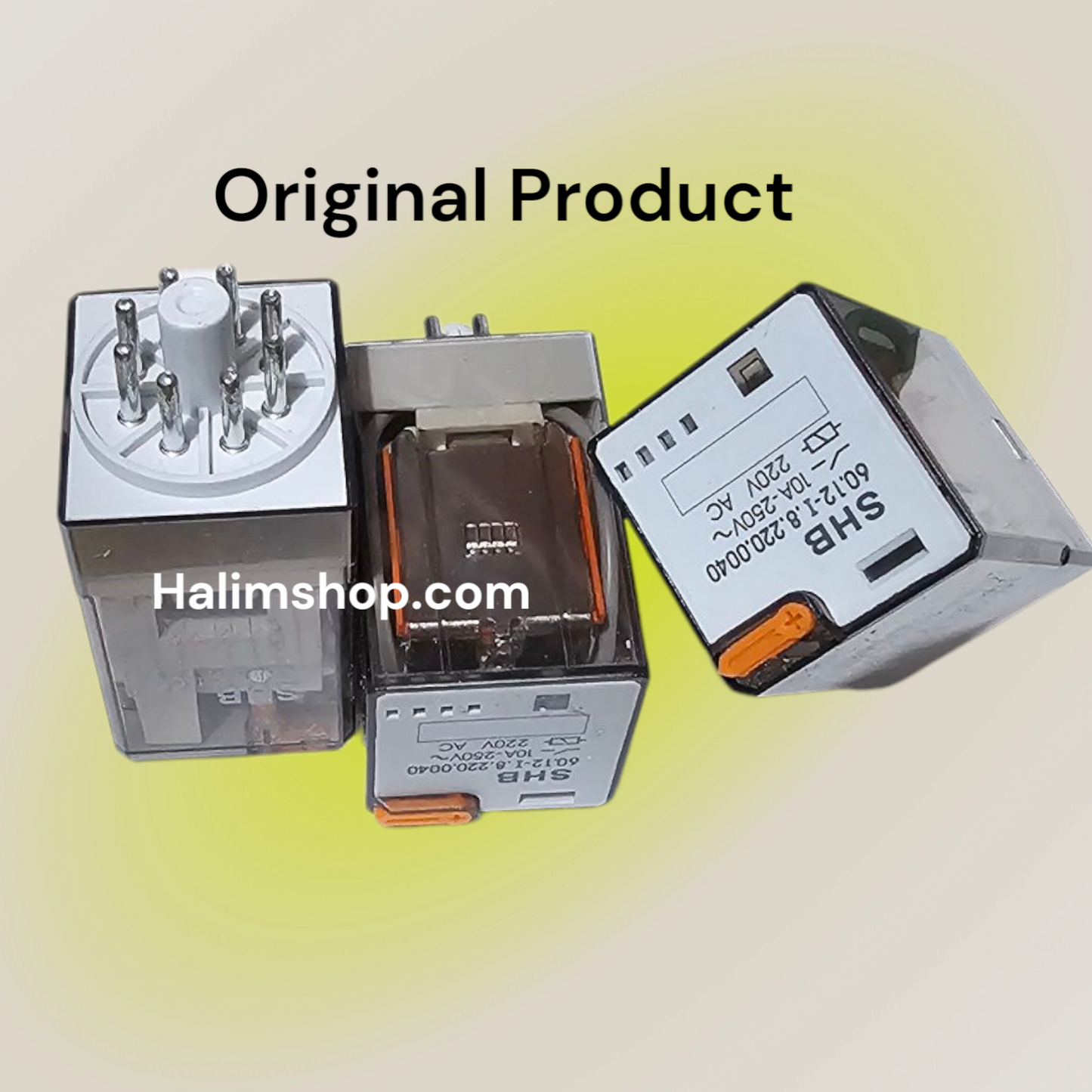 SHB 8 pin Relay 220V Ac 10A 60.12 With 8pin Relay with Base