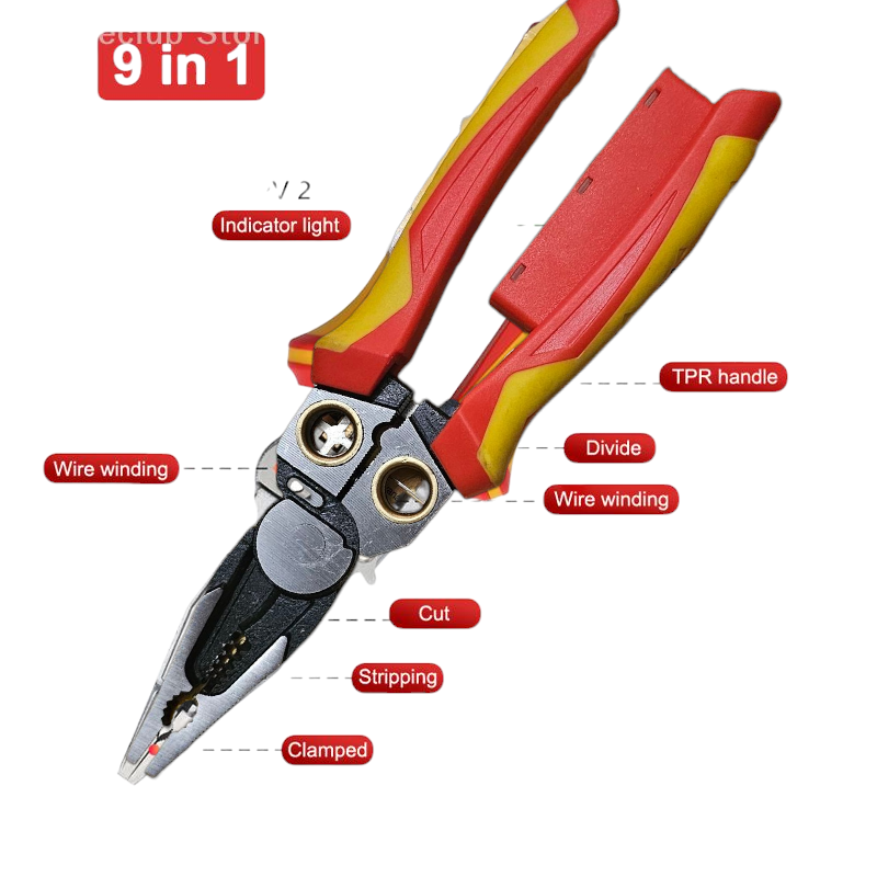 PRIDE 9 in 1 Multifunctional Wire Stripper With Electricity Tester