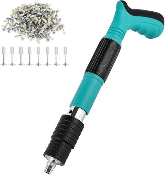 Steel Nail Gun for Concrete, Brick, Steel & Wood Planks with 20 Nails