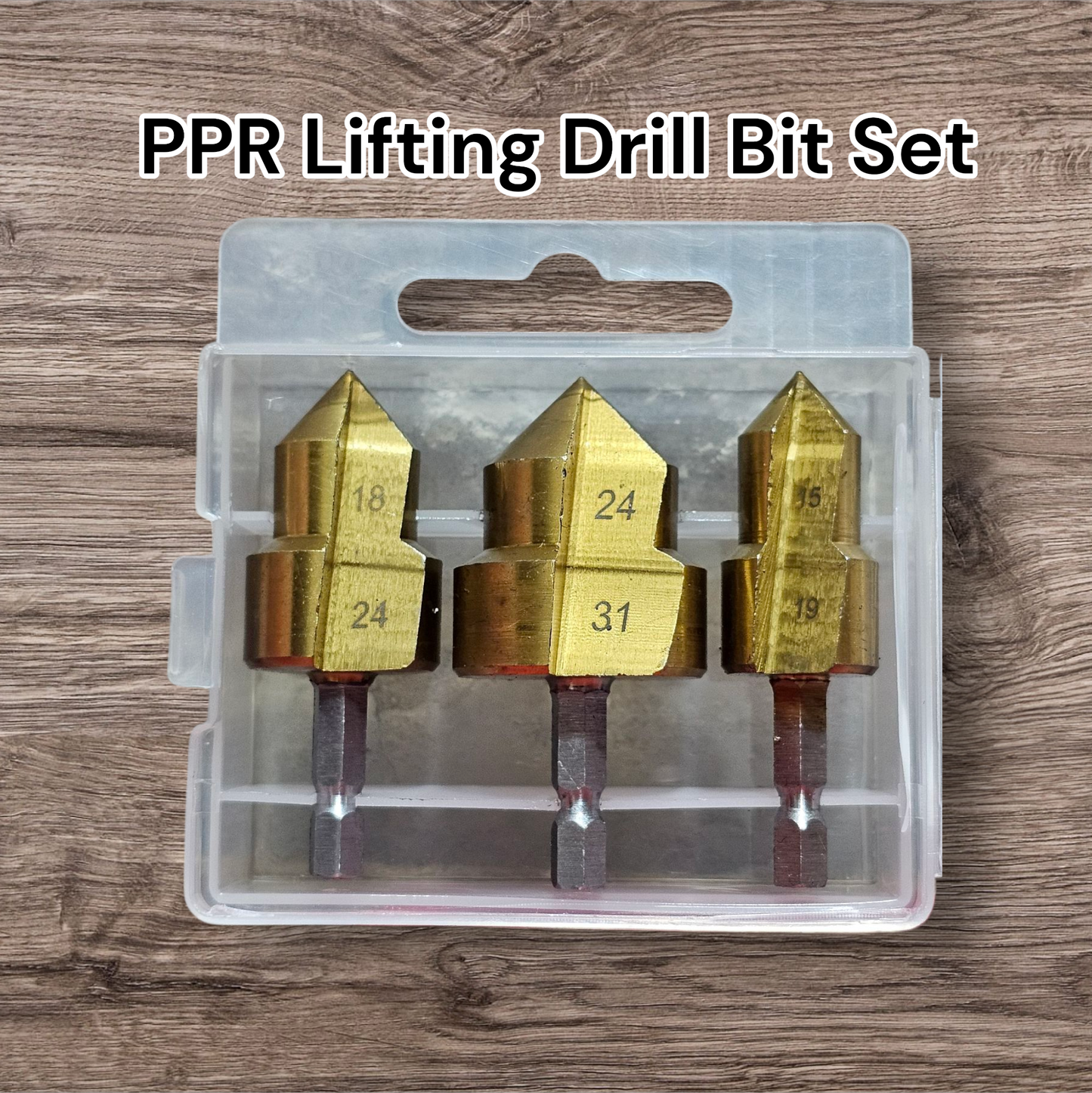 PPR Lifting Drill Bit Set Hole Opener 3 Pcs for Plumbing Works