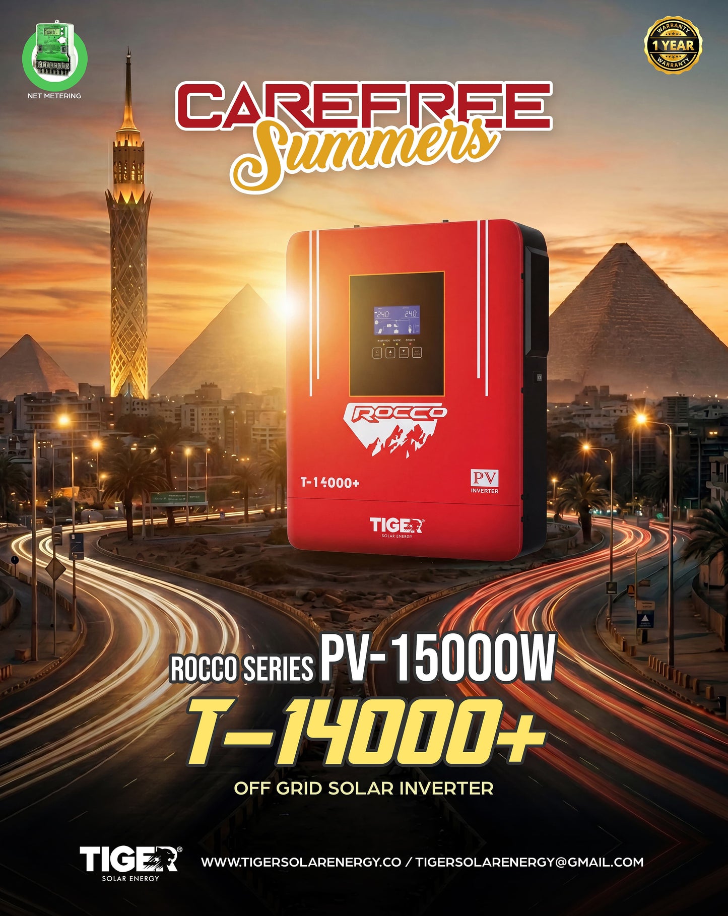 Rocco T14000+ 10Kw PV Inverter