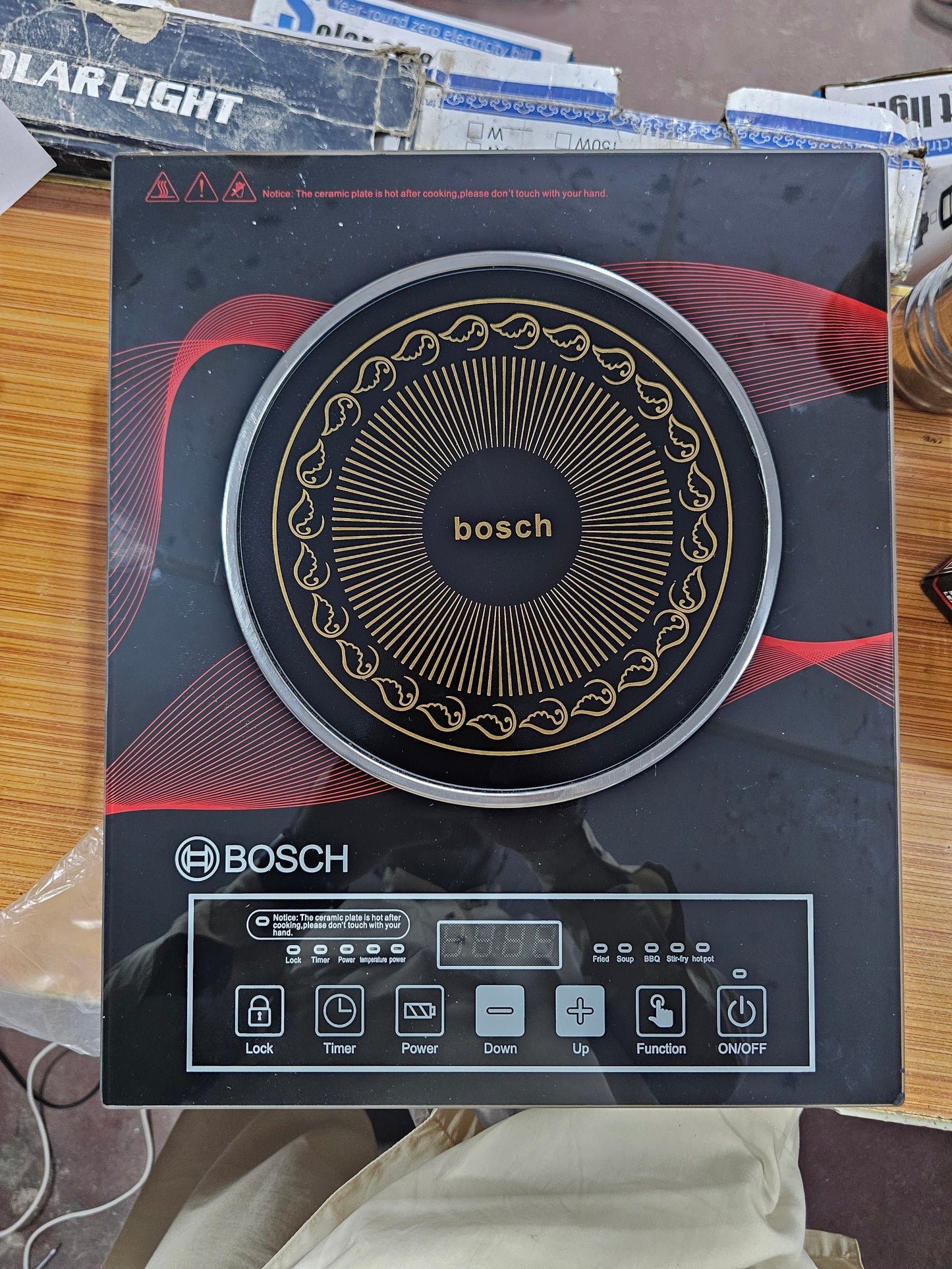 Bosch Premium Induction Cooker – High Power Electric Infrared Cooking Stove | Fast Heating | Touch Control | 2200W