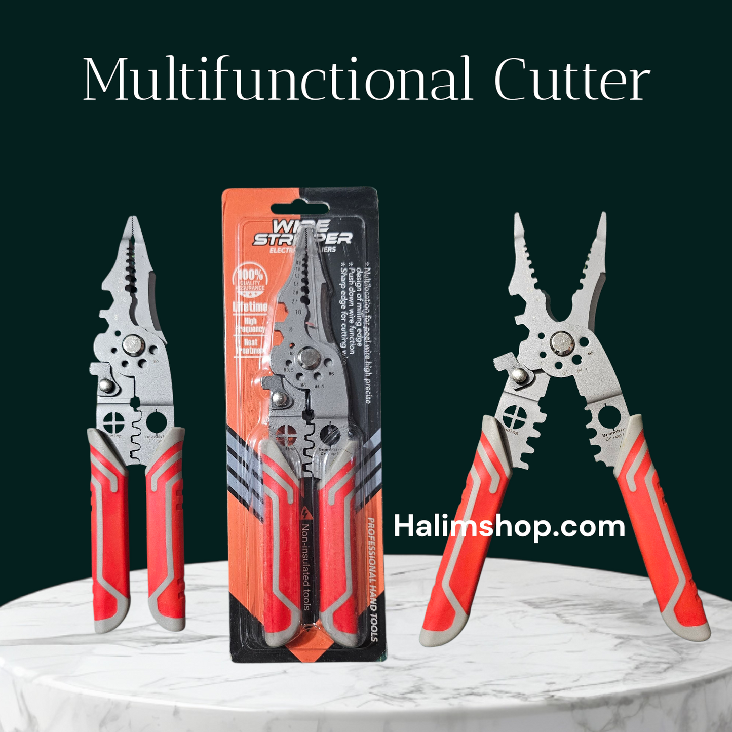 Multi-Functional 25in1 Wire Stripper, Cutter, and Crimping Plier – Tool - New Plass