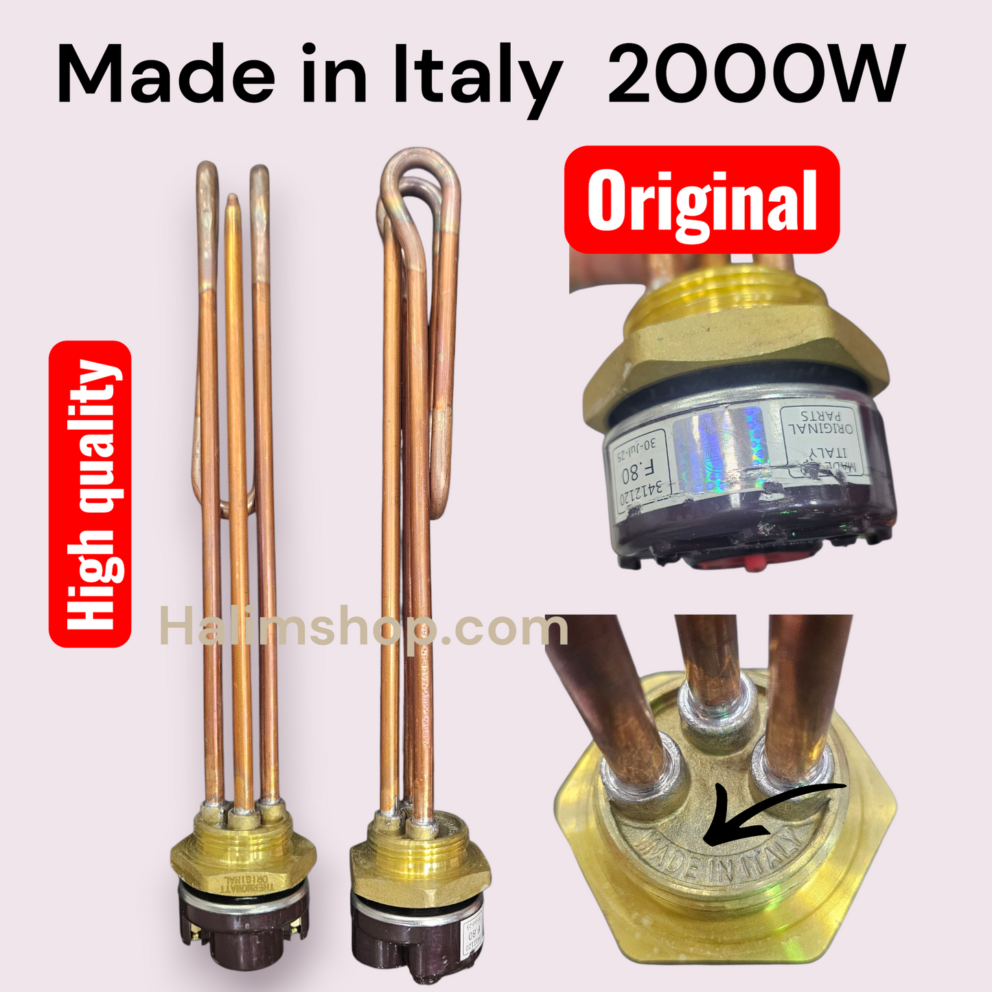 Geyser Heating element 2000W Made in Italy