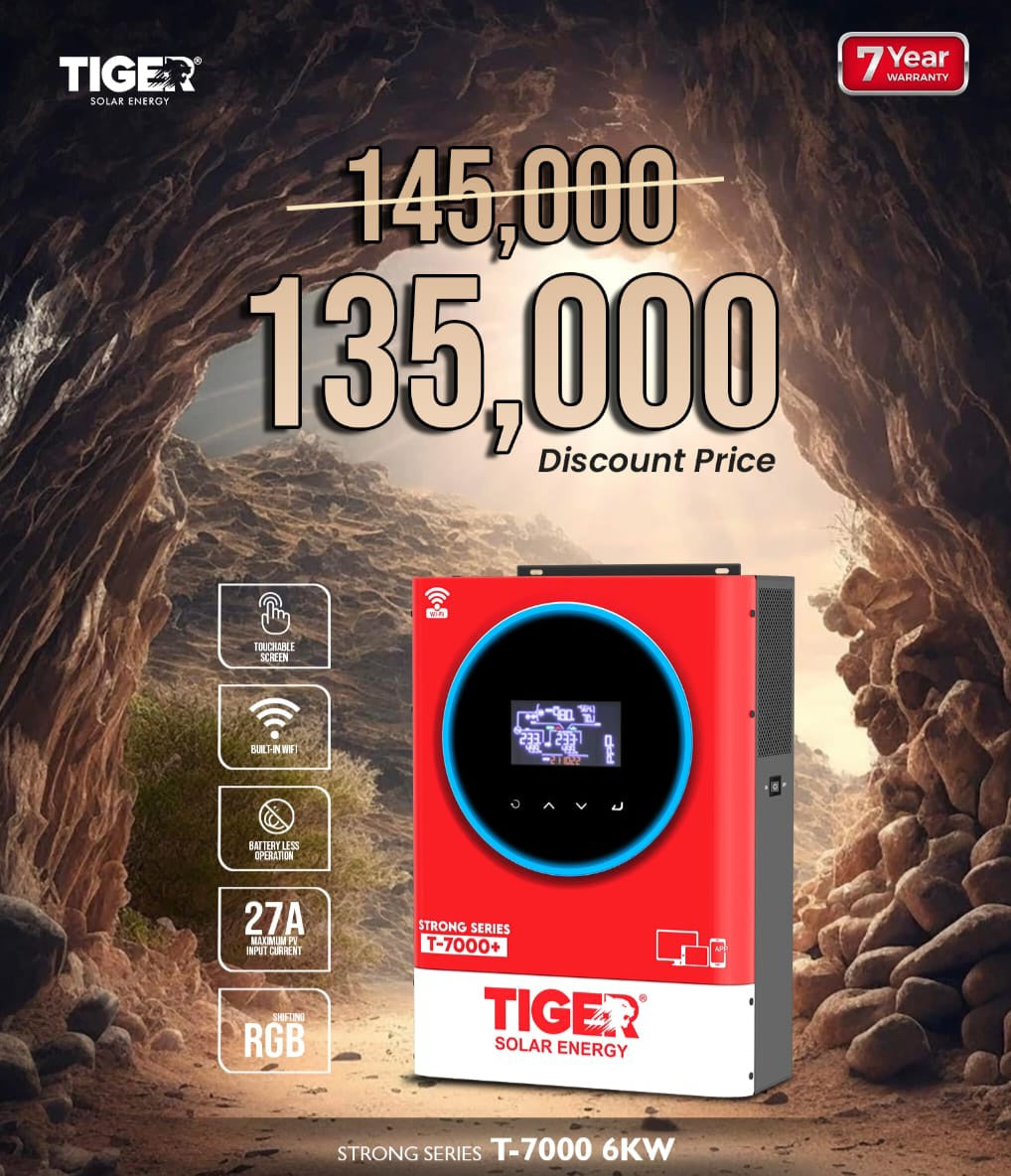 Tiger T7000+ Strong Series 6kw hybrid - Tiger 6kw hybrid inverter