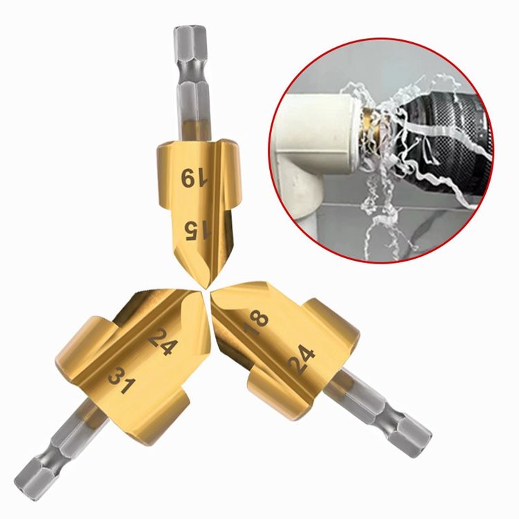 PPR Lifting Drill Bit Set Hole Opener 3 Pcs for Plumbing Works