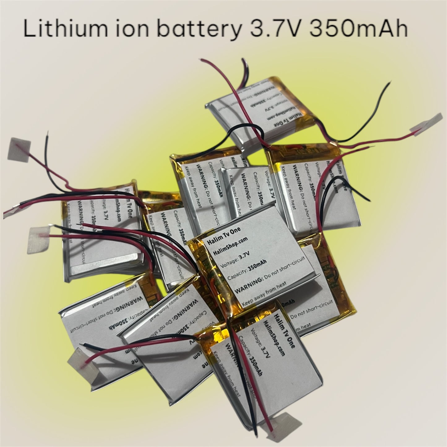 Lithium ion battery 3.7v 4.2v 350mAh