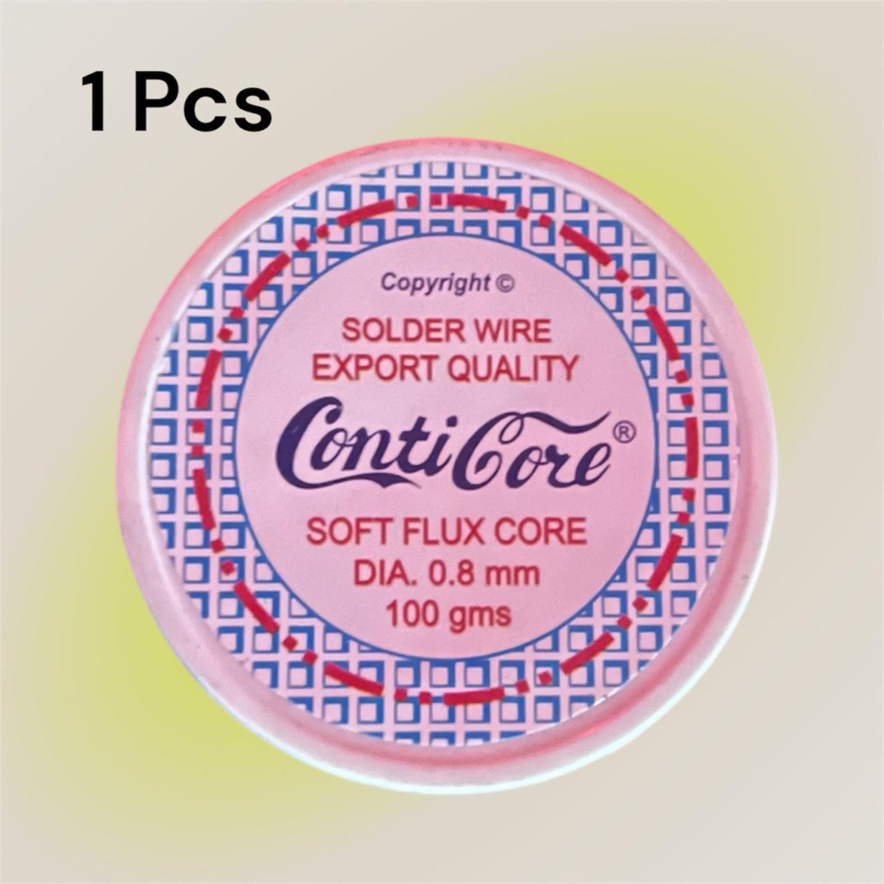 Solder Wire Soft Flux 0.8mm 50g/100g Conticore Soldering Wire Roll 1pc and 2 pcs | best soldering waire for any soldering iron