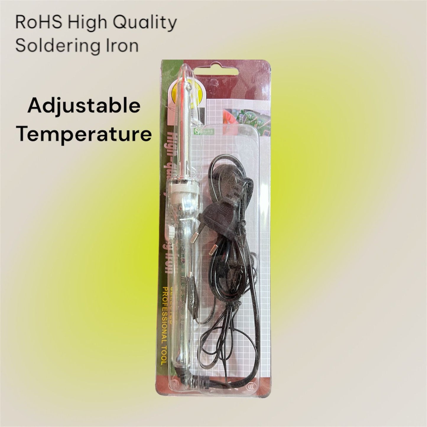 RoHS 60W Adjustable Soldering Iron High Quality - Professional Transparent Soldering Iron 60W Adjustable Temperature Controller Electric Solder Iron Rework Station