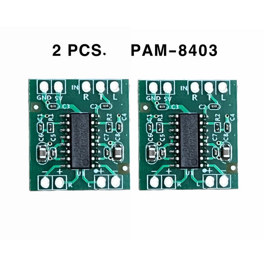 Amplifire module PAM-8403 2 pcs High quality PAM8403 2 Channels 2x3W Mini Digital Audio Amplifier Power Module Class D Audio