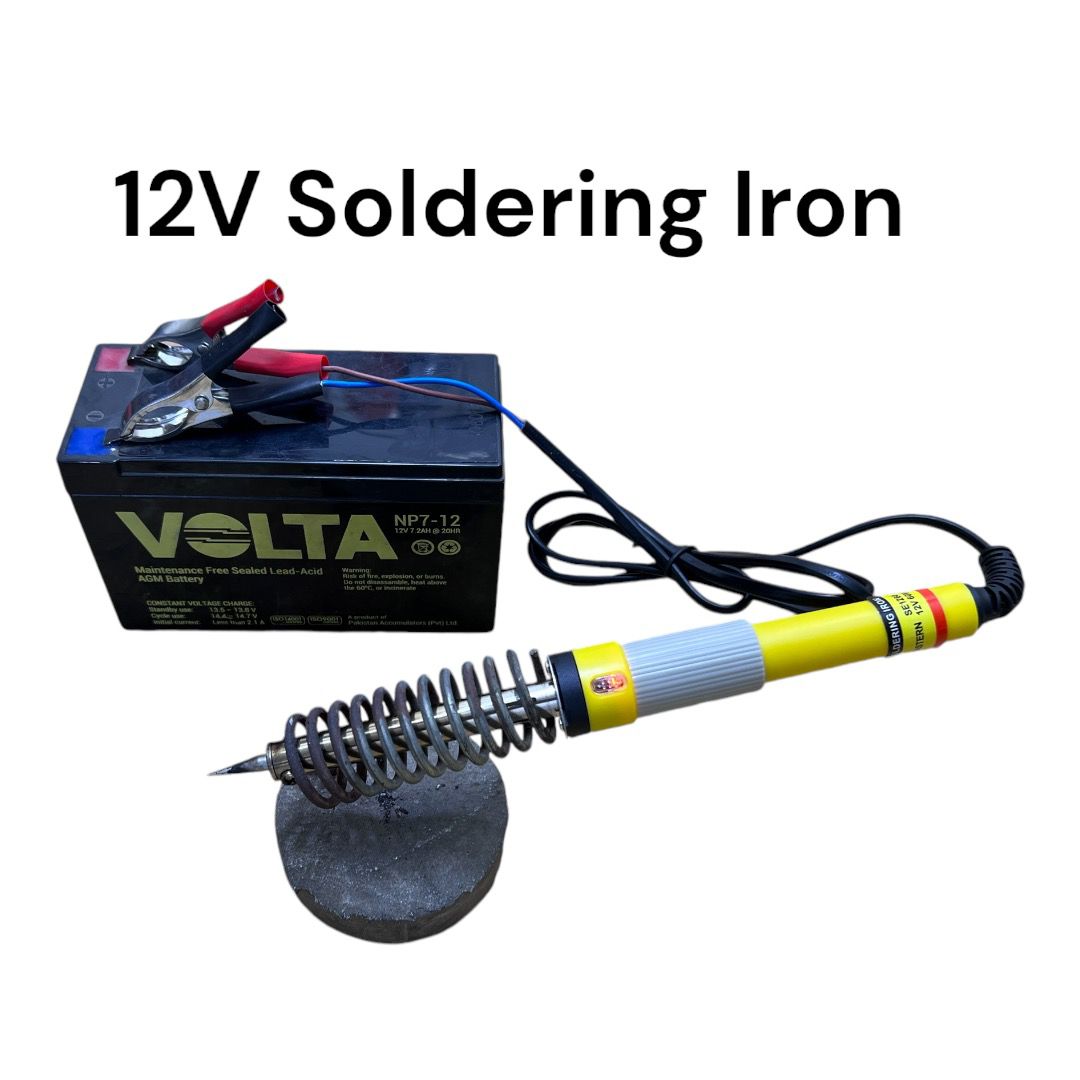 DC 12V 60W soldering iron | solar soldering iron | 12V DC 60W Car Auto Crocodile Battery Clip