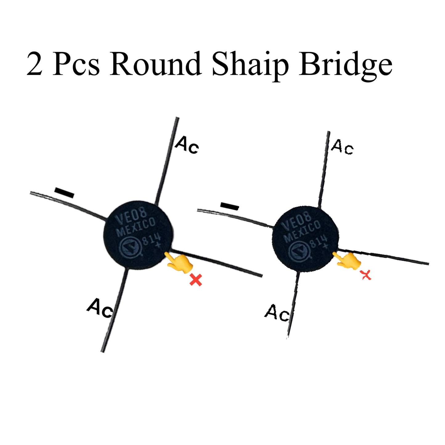 DB107 Bridge Rectifiers 1A 1000V - diode bridge - round shape bridge | Charger bridge small