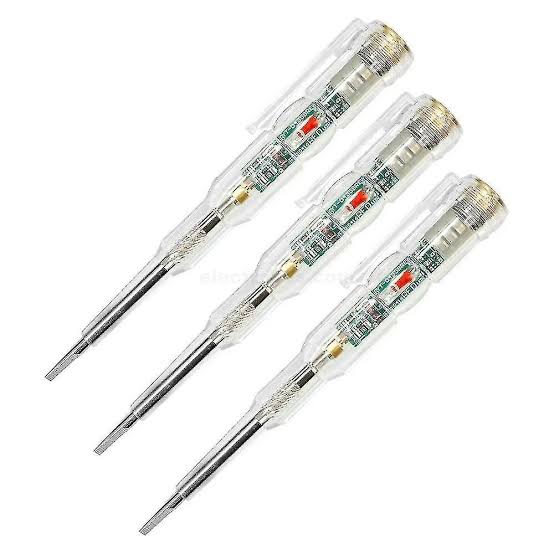 Electric Test Pencil 24-250V Line and Neutral Tester Electrical Screwdriver