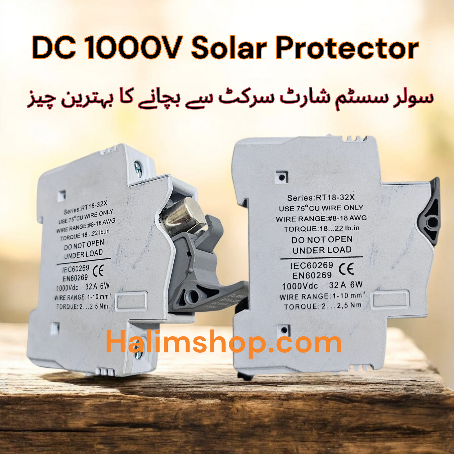 Solar panels protection device Dc 1000V