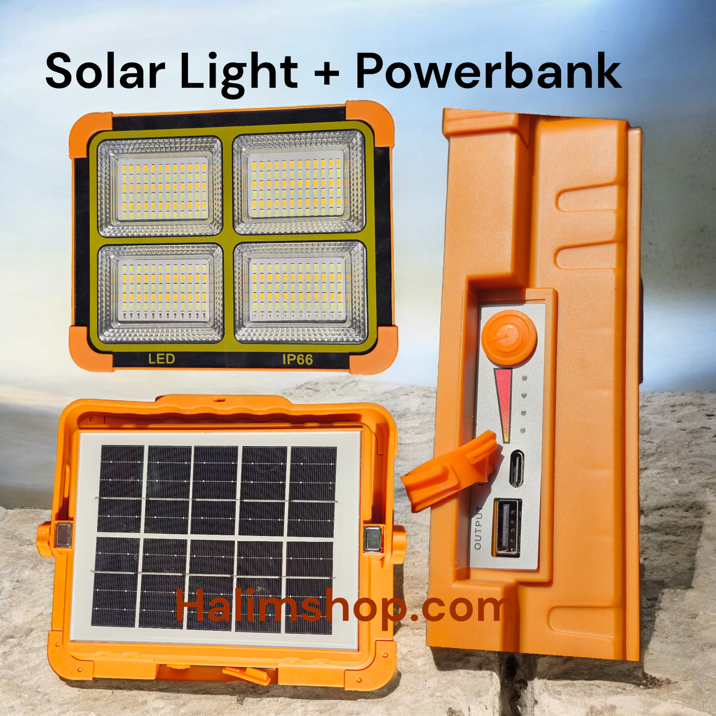 Solar Led Light With Powerbank 200W