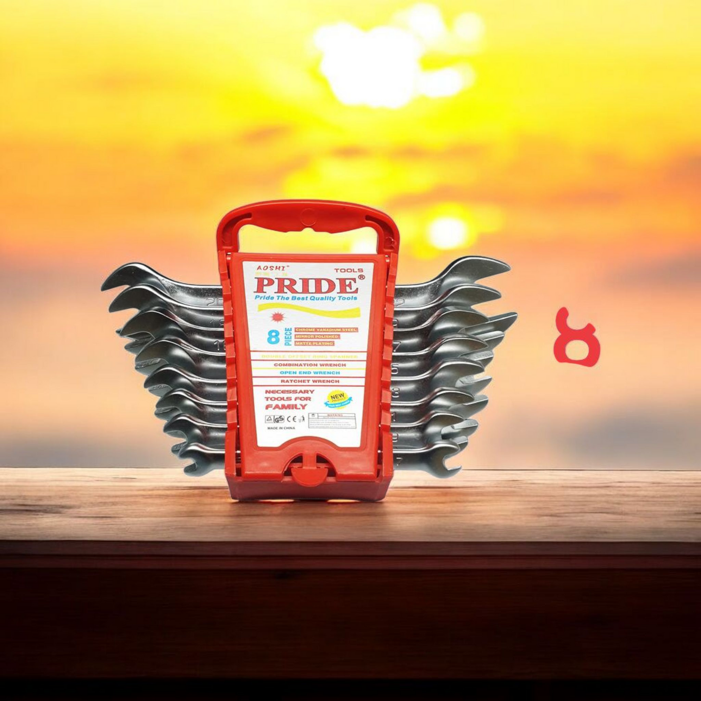 PRIDE 8-Piece Key 6 to 22 complete set high quality