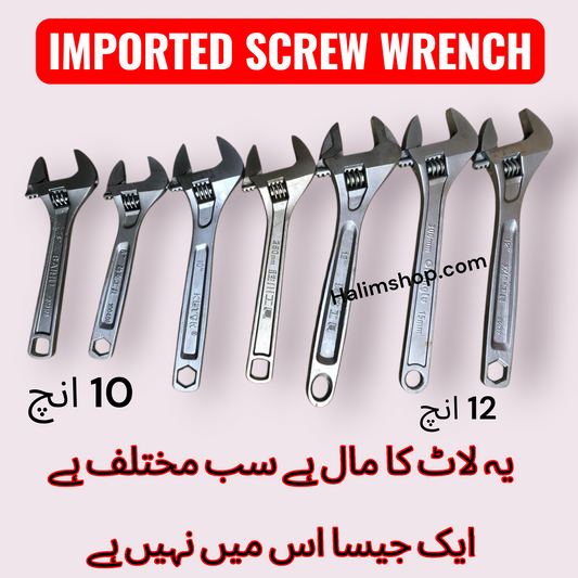 IMPORTED SCREW WRENCH LOT CHINA ORIGINAL