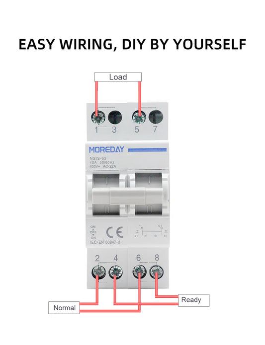 Changeover Breaker 63A 2P