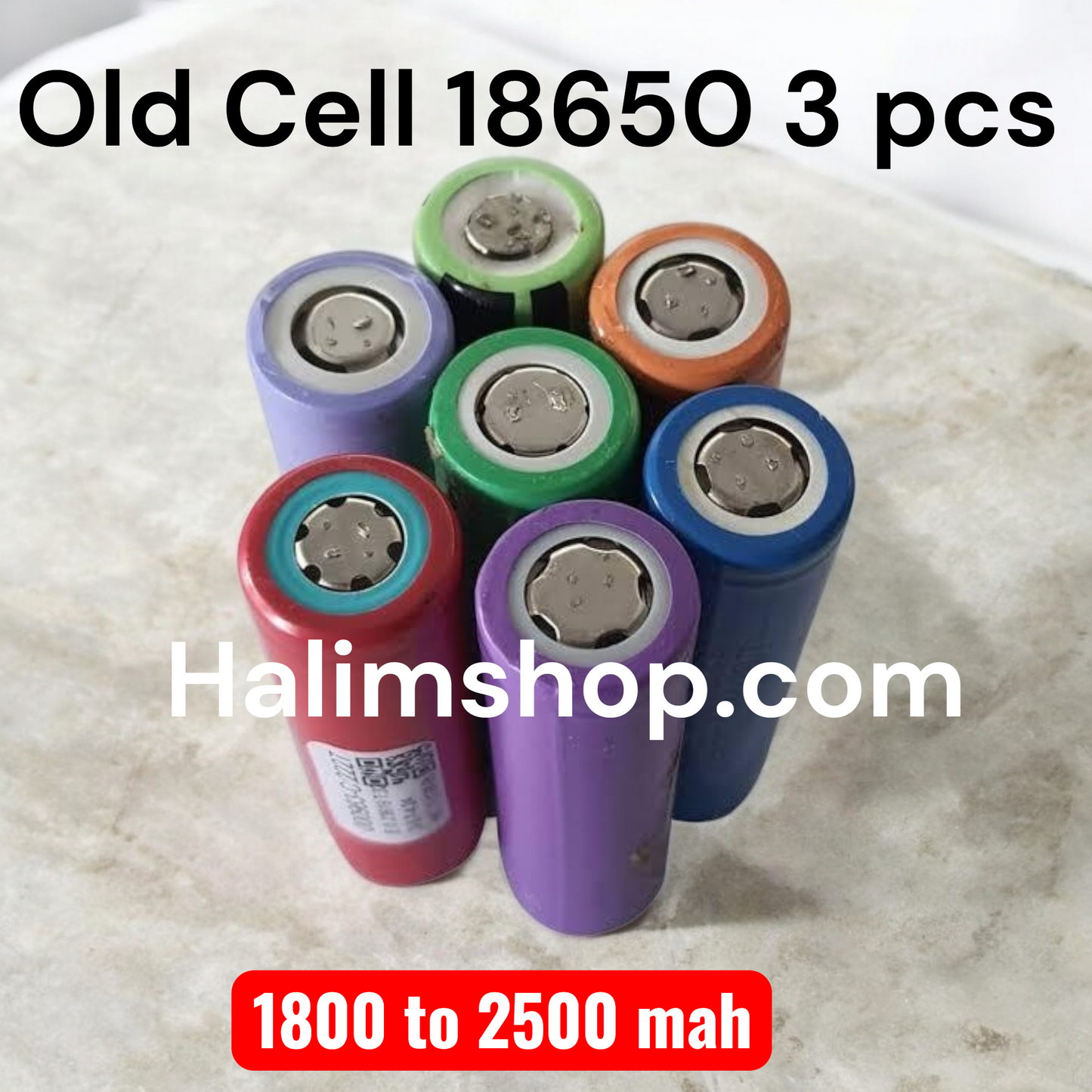 18650 Used Cell 3pcs old laptop cell